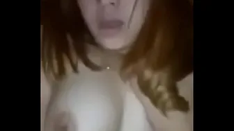 Redhead's Titties Go Wild in Jakarta!